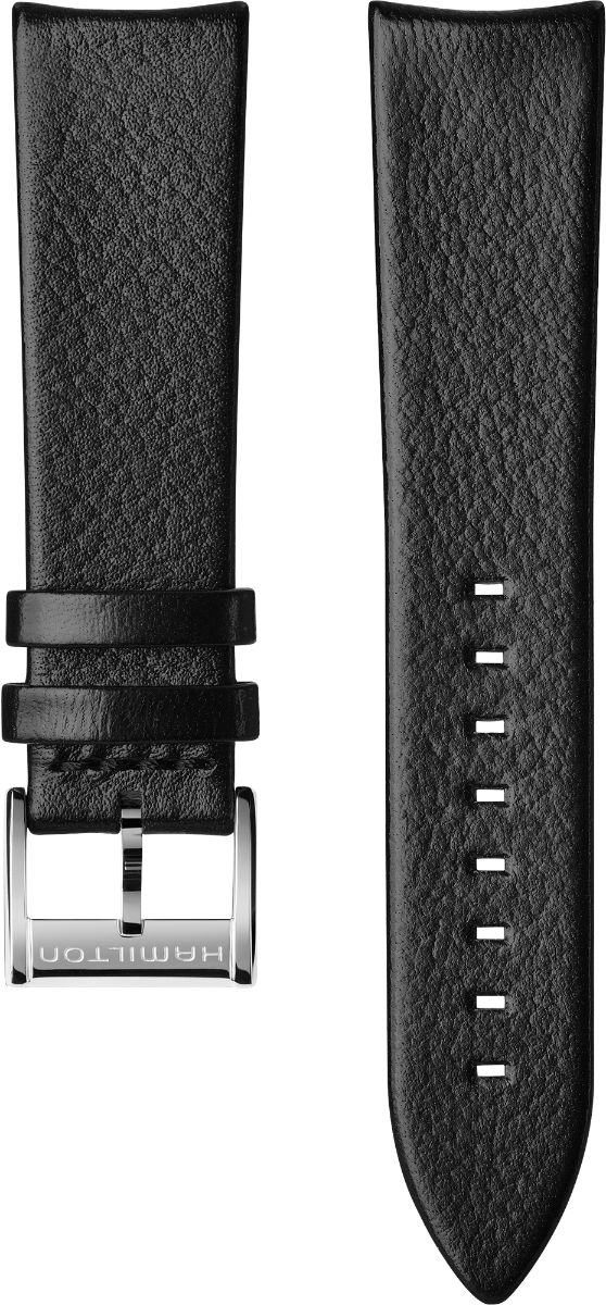 Hamilton American Classic schwarzes Kalbsleder-Armband
