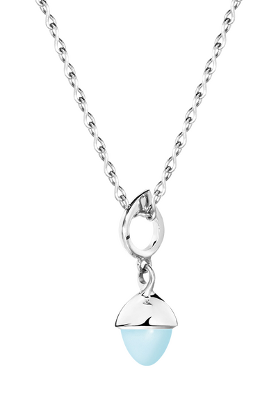 Tamara Comolli Mikado Flamenco Aqua Chalcedony Pendant