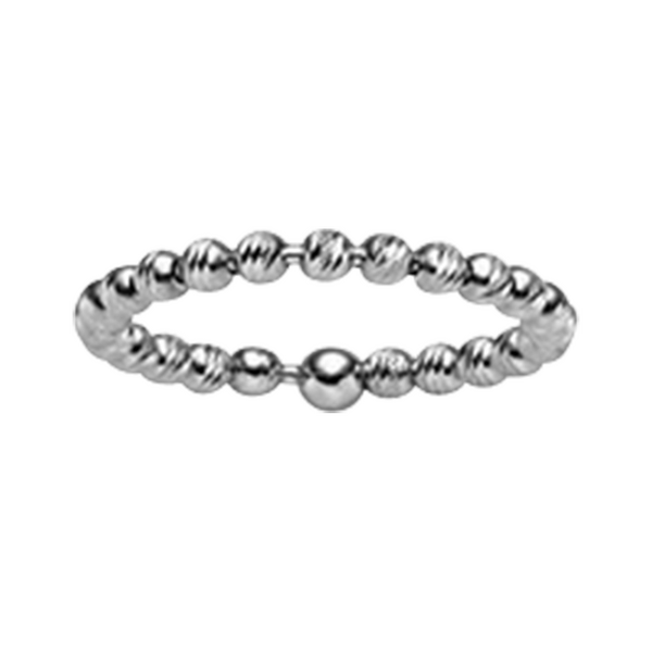 Brogle Selection Essentials bead ring diamond-coated 585 2.2mm