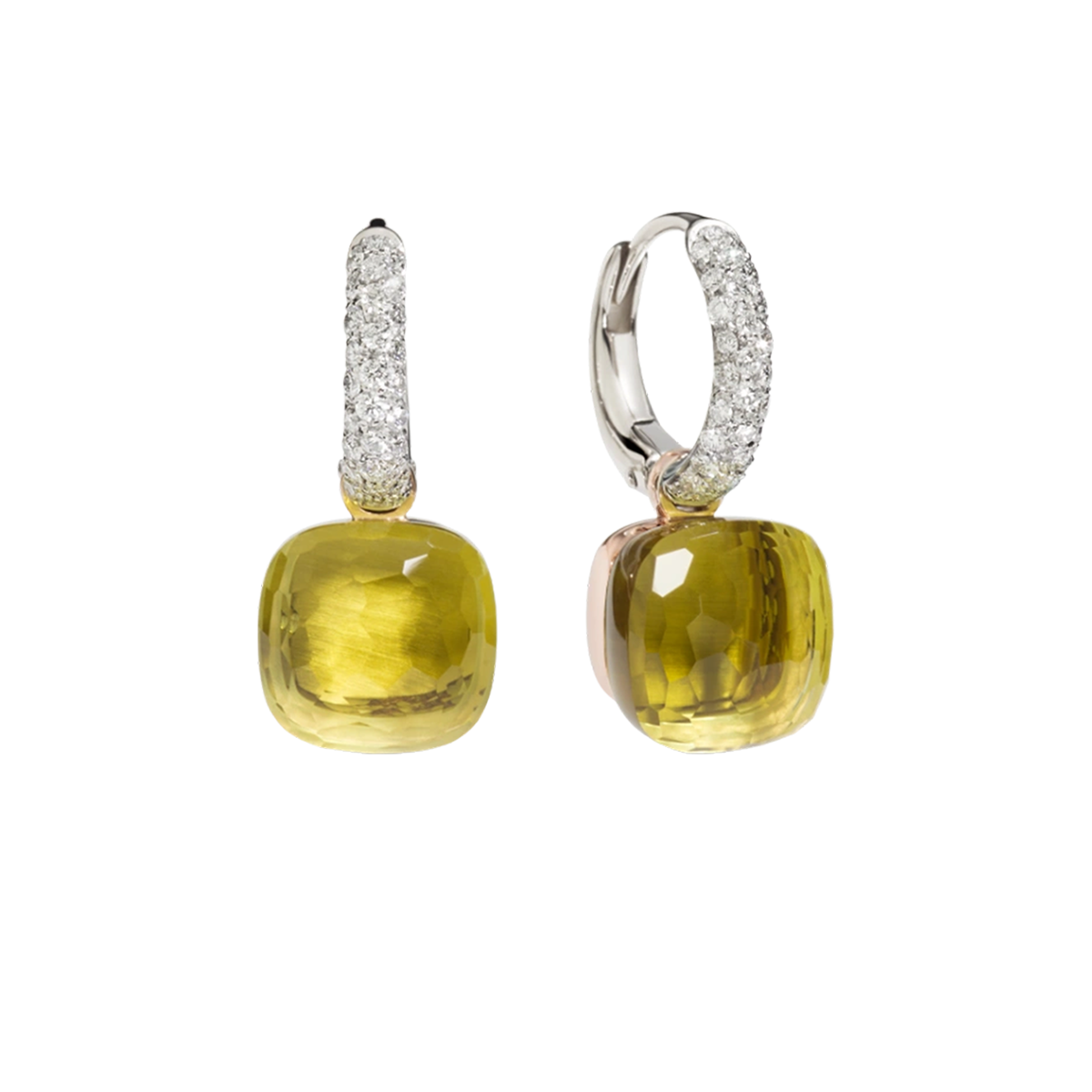 Pomellato Nudo lemon quartz earrings