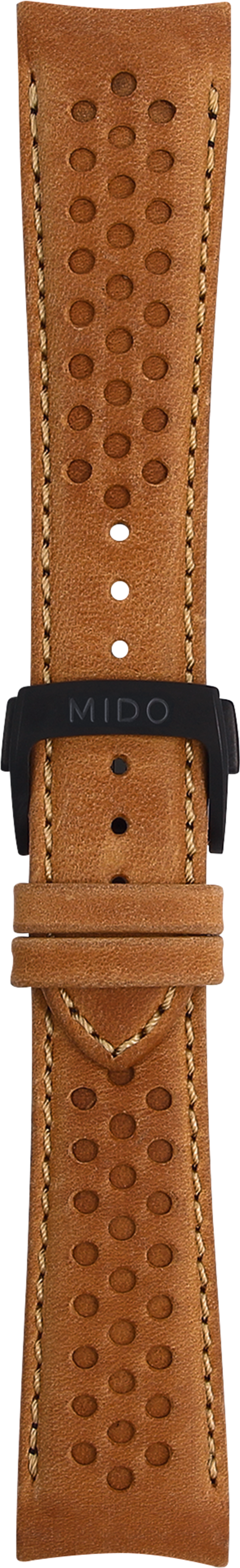 Mido Multifort brown cowhide leather strap