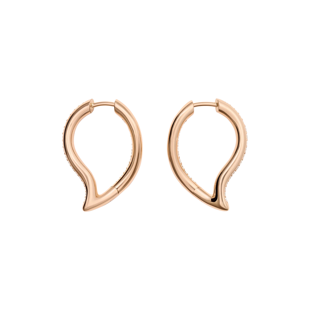 Tamara Comolli Signature Hoop Twisted Drop Earrings