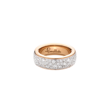 PAC4008 O7WHR DB000 020 Pomellato iconica slim ring rose gold 18kt diamond a9b10e00210fd48ea