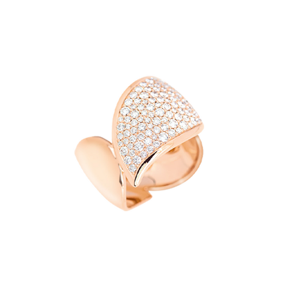 Tamara Comolli Signature Wave Pavé Ring