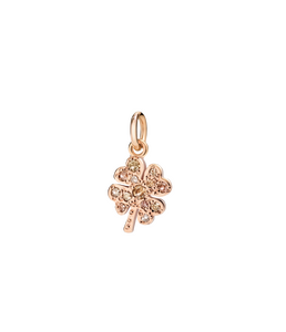 Dodo Kleeblatt (klein) Diamant Anhänger
