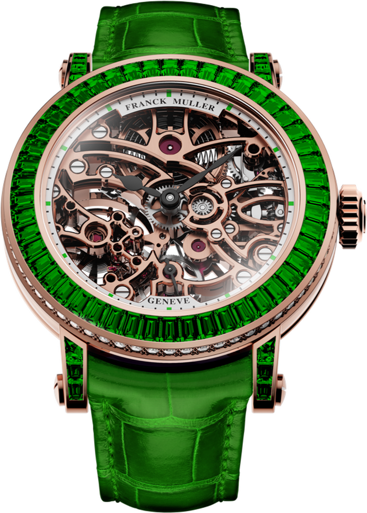 Franck Muller Round Skeleton Baguette 30.5 x 36.5mm