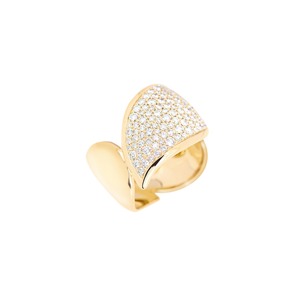 Tamara Comolli Signature Wave Pavé Ring