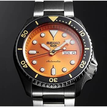 Uhr Herren Seiko5 Sport Automatik Stahl Orange a0b742e81fac59d6a