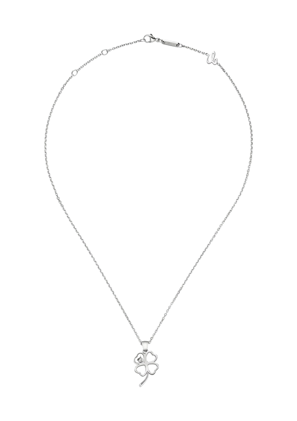 Chopard Happy Diamonds Good Luck Leaf charm necklace with pendant