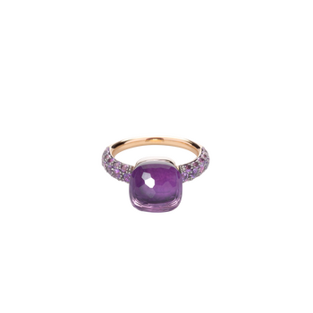 PAB9040 O6BKR OI0GL 020 Pomellato nudo classic ring rose gold 18kt white gold 18kt amethyst ae0e94e0410873f7f