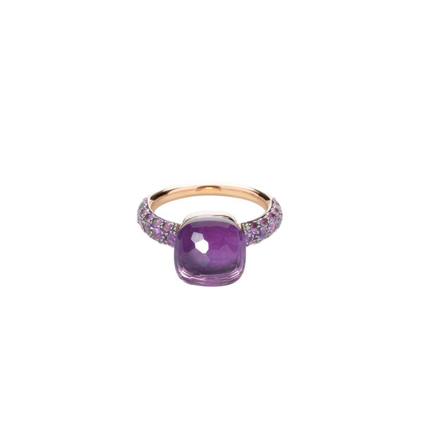 PAB9040 O6BKR OI0GL 020 Pomellato nudo classic ring rose gold 18kt white gold 18kt amethyst ae0e94e0410873f7f