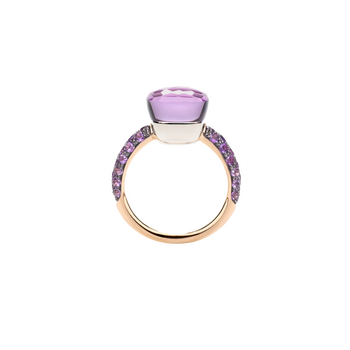 PAB9040 O6BKR OI0GL 030 Pomellato nudo classic ring rose gold 18kt white gold 18kt amethyst a5152e0dcb93266e9