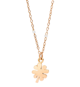 Dodo Kleeblatt Mini Halskette mit Anhänger