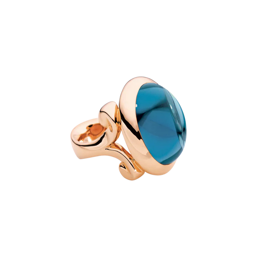 Tamara Comolli Hippie Glam small London topaz ring