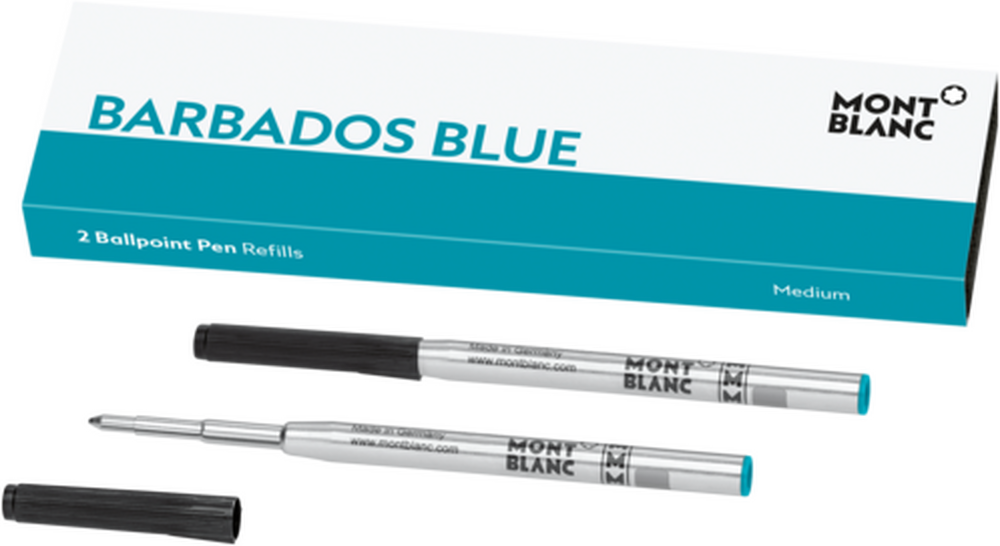 Montblanc 2 Barbados Blue (M) Ballpoint Pen Refills