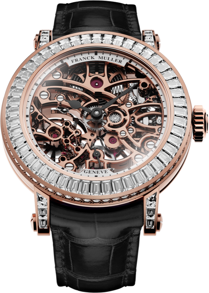 Franck Muller Round Skeleton Baguette 30.5 x 36.5mm