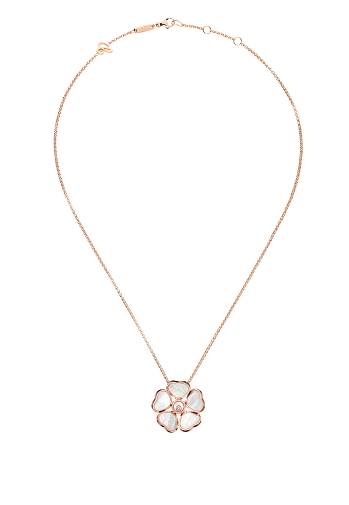 Chopard Happy Hearts Flowers Necklace with Pendant
