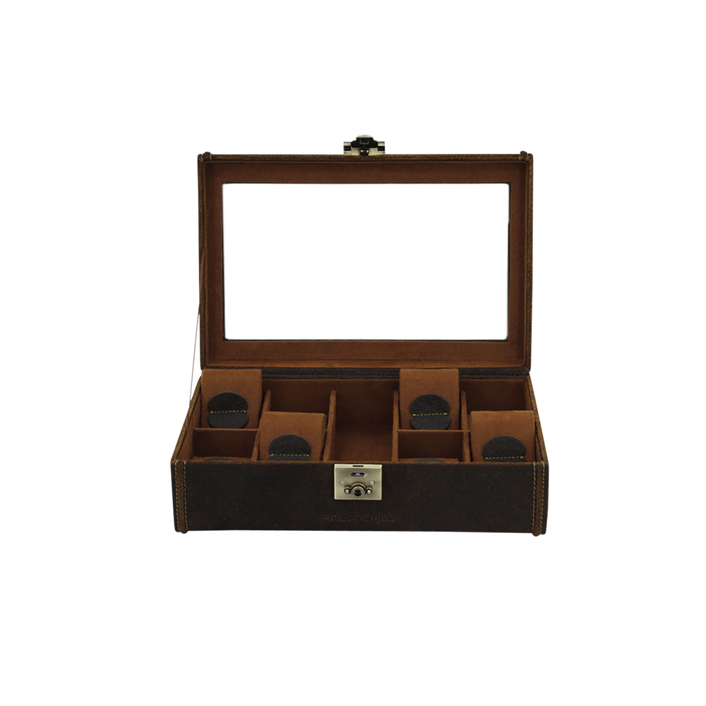 Friedrich Watch box with window Cubano XL - Brown