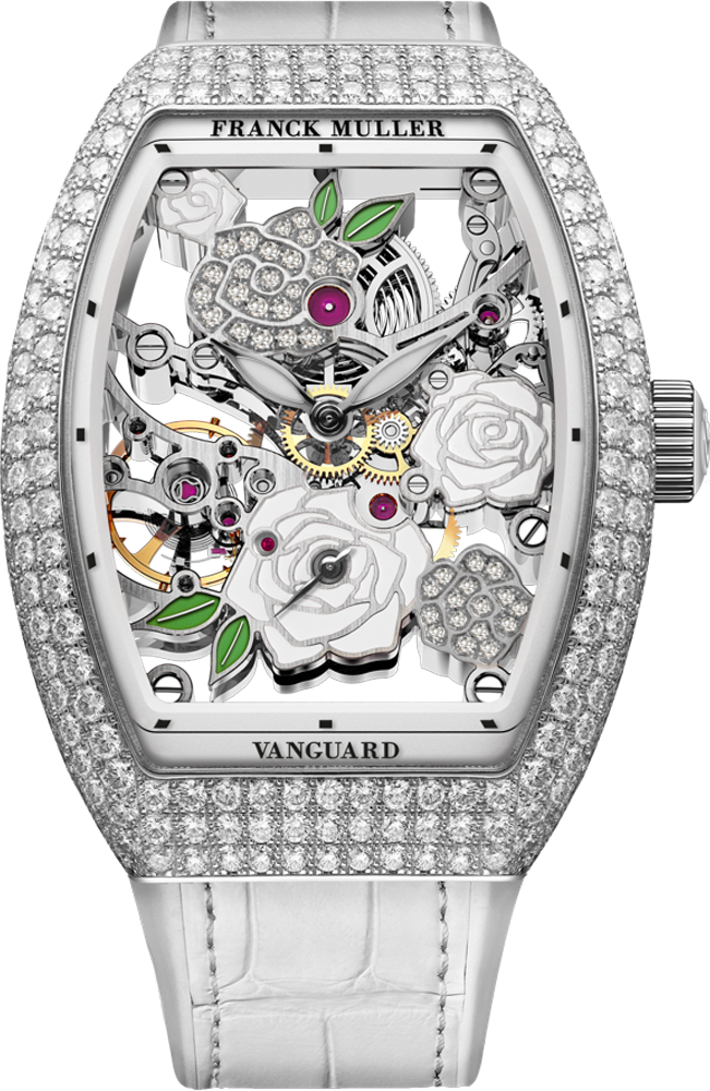 Franck Muller Vanguard Rose Skeleton 42.3 x 32mm