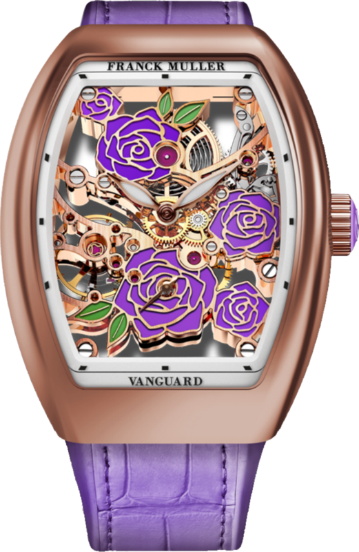 Franck Muller Vanguard Rose Skeleton 42.3 x 32mm