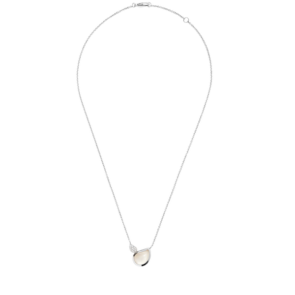 SignatureTwo Drops moonstone necklace with pendant