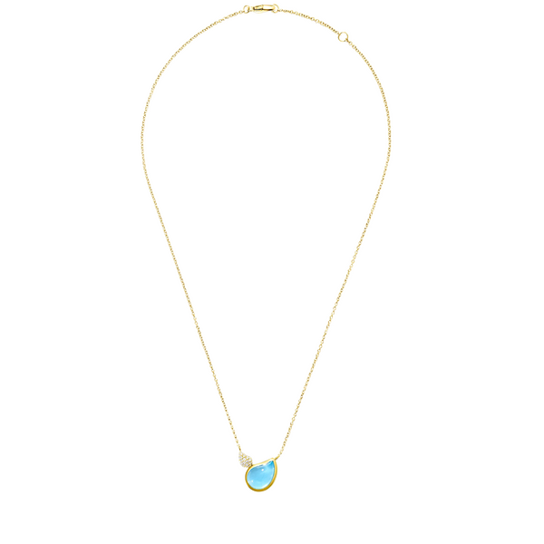 Signature Two Drops Swiss topaz necklace with pendant