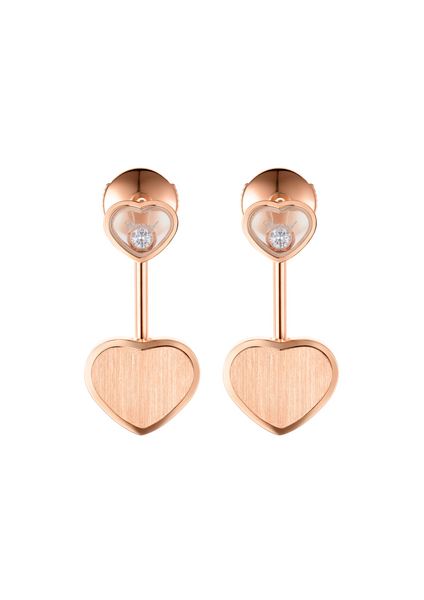 Chopard Happy Hearts Golden Hearts Earrings