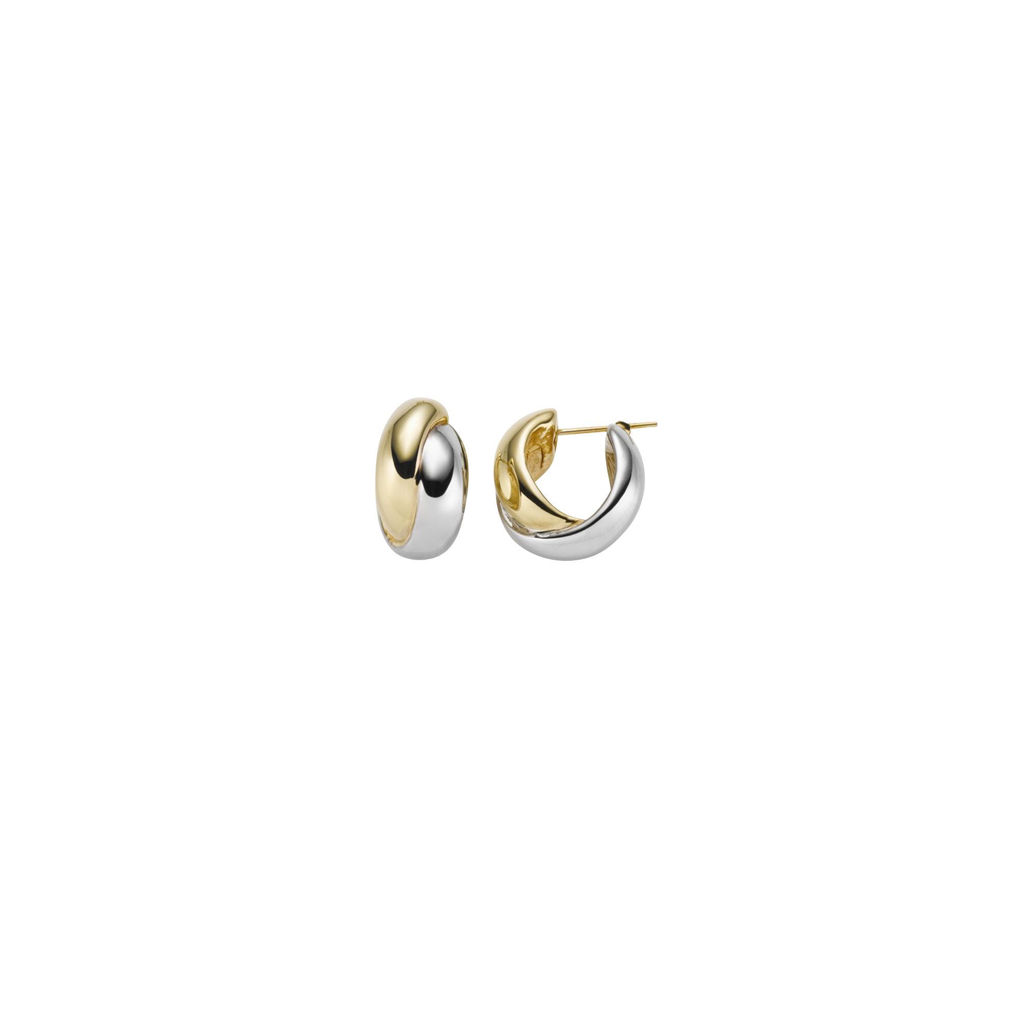 Brogle Selection Essentials hoop earrings 585 12mm