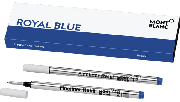 Montblanc 2 Fineliner-Minen (B) Royal Blue