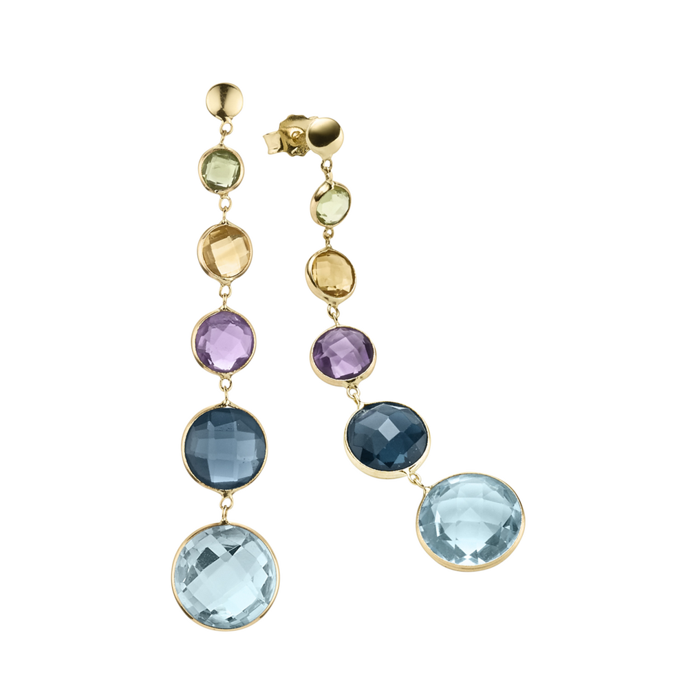 Brogle Selection Felicity Color Stone Earrings 585