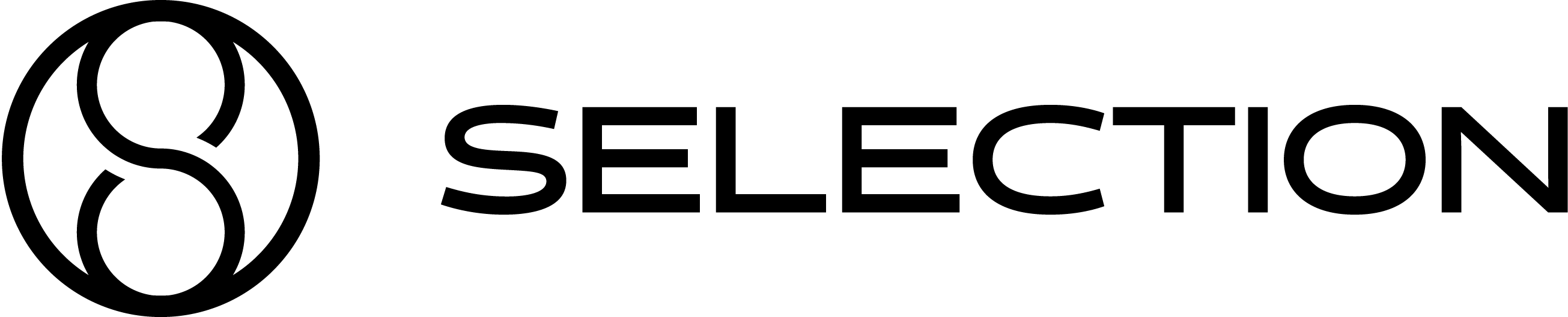 Selection logo horizontal black