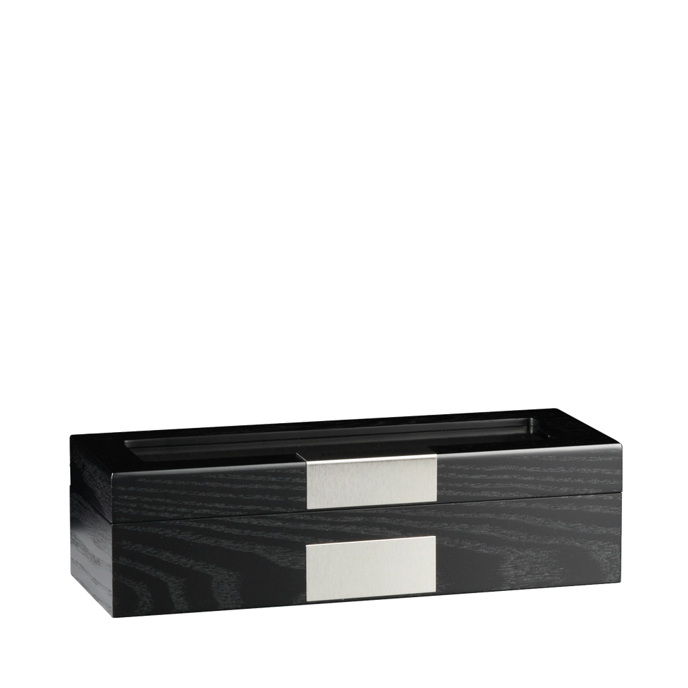 Heisse & Söhne watch box Monteray 5 ash - black satin finish