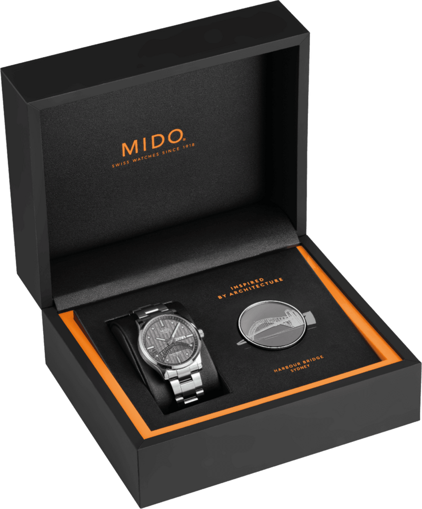 Mido Commander 20th Anniversary inspired by Architecture 40mm