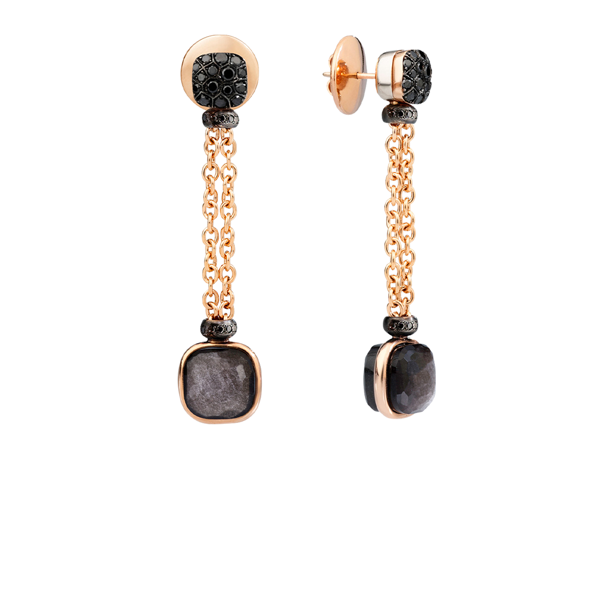 Pomellato Nudo Obsidian earrings