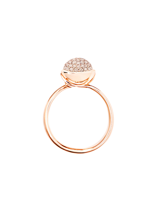 Tamara Comolli Bouton Champagne Pavé S Ring
