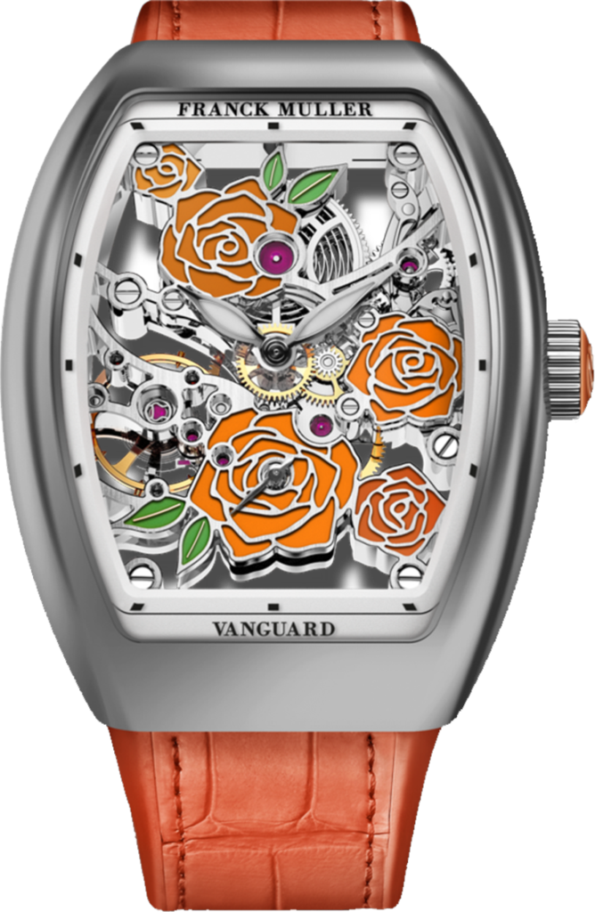 Franck Muller Vanguard Rose Skeleton 42.3 x 32mm