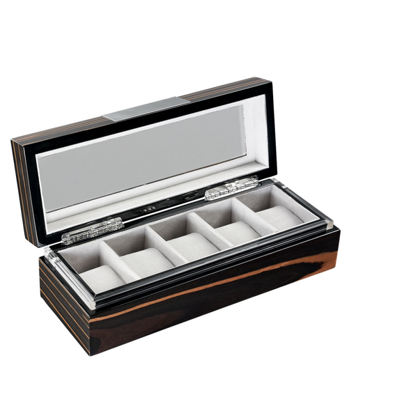 Heisse & Söhne watch box with viewing window Executive 5