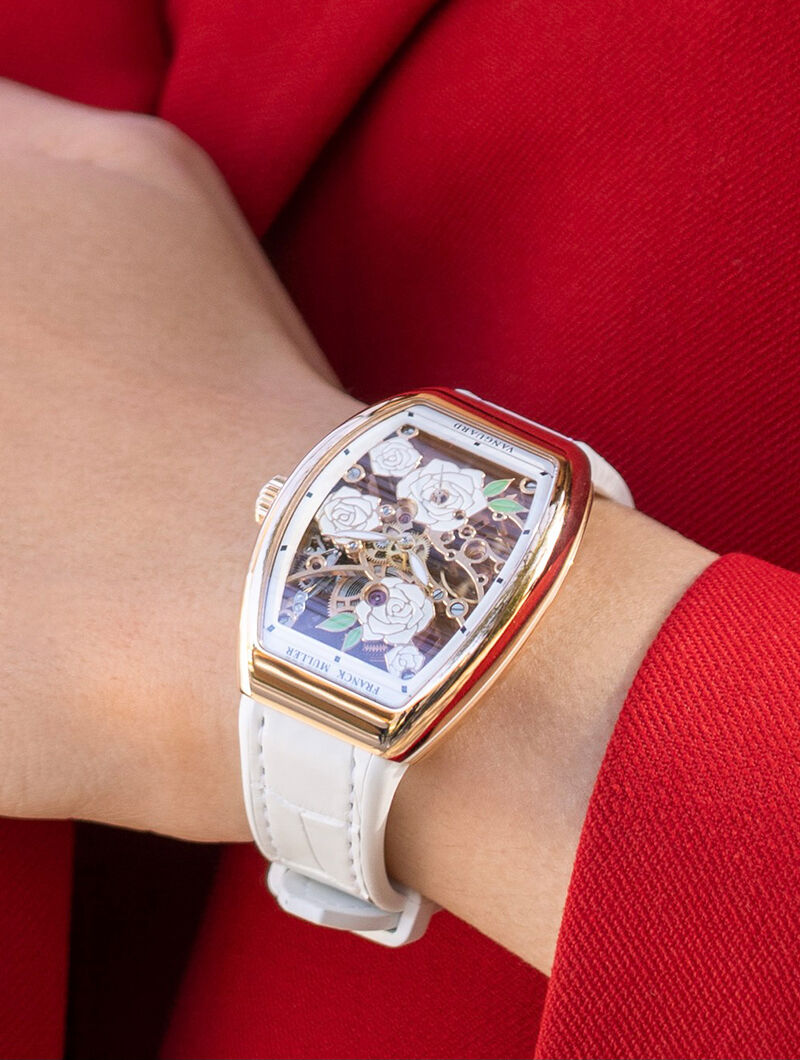ct m franck muller vanguard rose skeleton