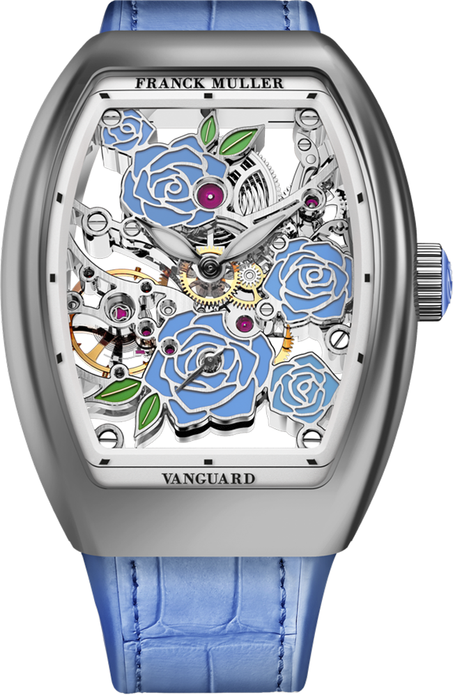 Franck Muller Vanguard Rose Skeleton 42.3 x 32mm
